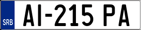 Trailer License Plate
